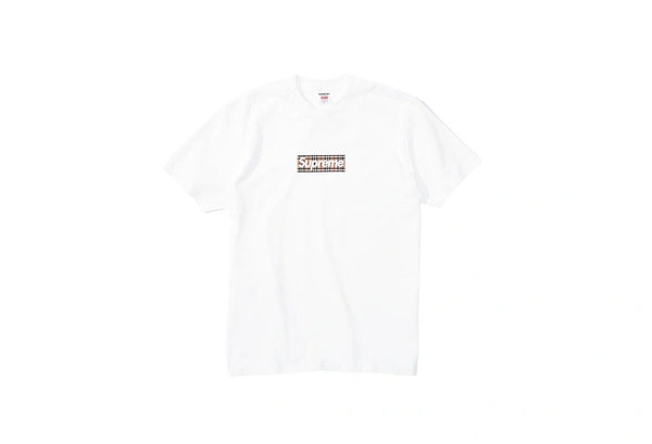 SUPREME X BURBERRY BOX LOGO TEE